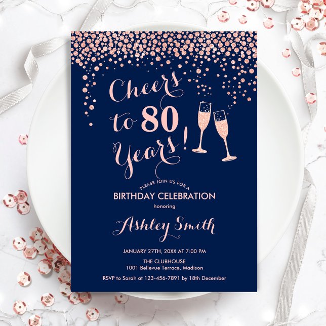 Invitación 80 Aniversario - Saludos A La Marina De Oro De 80  (Subido por el creador)