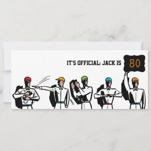 Invitación 80° cumpleaños - Fútbol