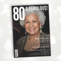 80 y Fabulous Magazine tapa el cumpleaños 80