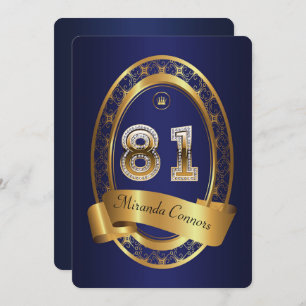 Invitación 81.o, hombre de la mujer de la fiesta de