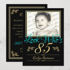 Invitación 85.ª foto de cumpleaños