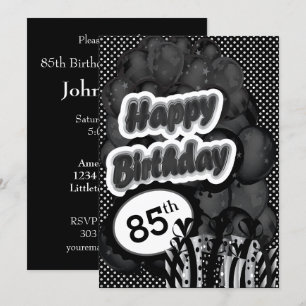 Invitación 85.º cumpleaños