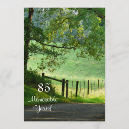 Invitación 85 años memorables/celebración de cumpleaños-hombr