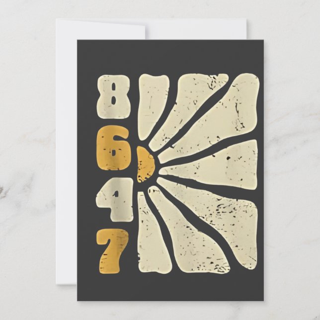 Invitación 86 47 Anti Trump Divertido Floral Humor  (Anverso)