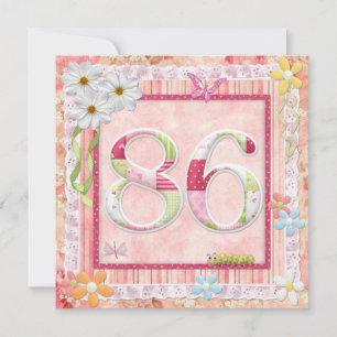 Invitación 86.o estilo scrapbooking de la fiesta de