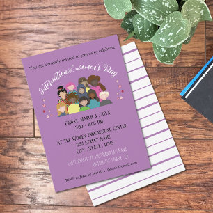Invitación 8 de marzo Evento Día Internacional de la Mujer In