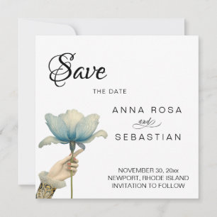 Invitación *~* 8 Fotos AR6   Elegante Vintage Salva la fecha