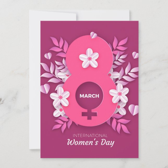 Invitación 8 March - International Women's Day (Anverso)