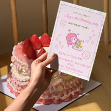 8th Birthday Invitation girl 