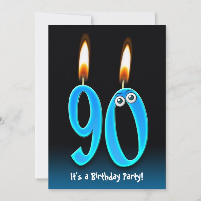 Invitación 90.ª fiesta de cumpleaños (Anverso)