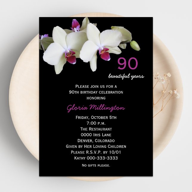 Invitación 90.ª fiesta de cumpleaños (Subido por el creador)