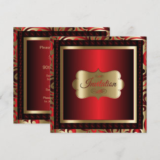 Invitación 90.ª fiesta de cumpleaños | DIY Text