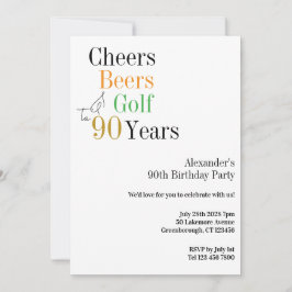 Invitación 90.º Fiesta Mínimo de los Alegres de Golf