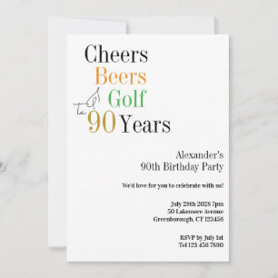 Invitación 90.º Fiesta Mínimo de los Alegres de Golf
