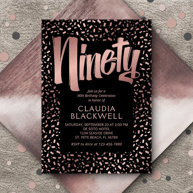 Invitación 90.º Rosa de cumpleaños (Subido por el creador)