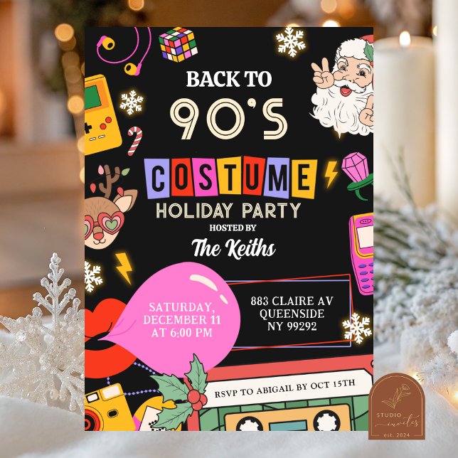 Invitación 90 Costume Holiday party Invitation (Subido por el creador)