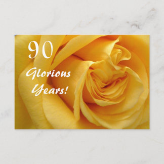 Invitación 90.o Celebración del cumpleaños/color de rosa de