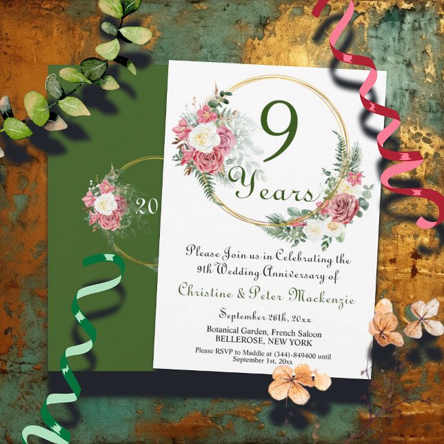 Invitación 9.º marco de oro para Rosas de Boda Willow (Subido por el creador)
