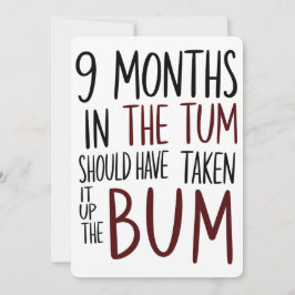 Invitación 9 Meses En El Tum Deberían Haber Tomado Es Bum Div