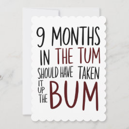 Invitación 9 Meses En El Tum Debieron Haberlo Tomado De Trase