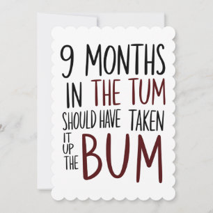 Invitación 9 Meses En El Tum Debieron Haberlo Tomado Muy Grac