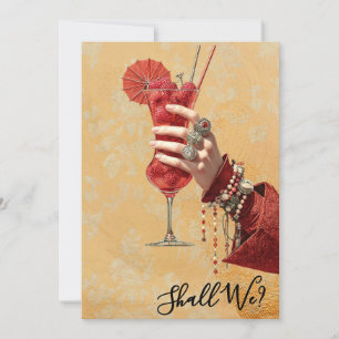 Invitación *~* A101 16 Cóctel Ornamentado FOTO DESPEDIDA DE S