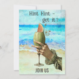 Invitación *~*  A101 DESPEDIDA DE SOLTERA  Cóctel de Playa 4 