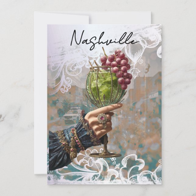 Invitación *~* A101 FOTO 25 Cóctel Nashville BACHELORETTE (Anverso)