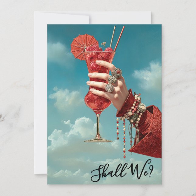 Invitación *~* A101 Ornate 16 Cóctel FOTO DESPEDIDA DE SOLTER (Anverso)