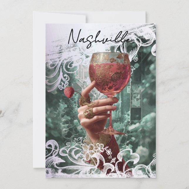 Invitación *~* A101FOTO Cóctel Nashville BACHELORETTE 30 (Anverso)