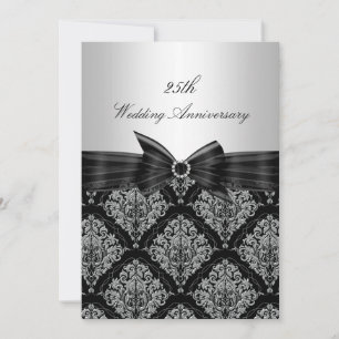 Invitación a 25º aniversario de Damask & Bow