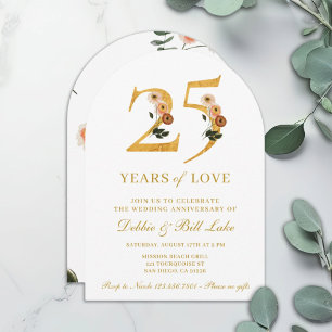 Invitación a 25 años de boda