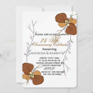 Invitación a 50 años, Boda de la vegetación Anni