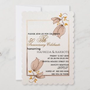 Invitación a 50 años, Boda de la vegetación Anni