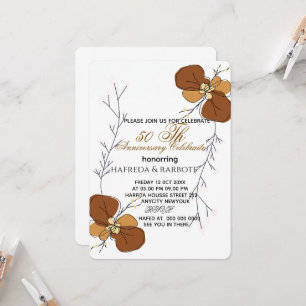 Invitación a 50 años, Boda de la vegetación Anni
