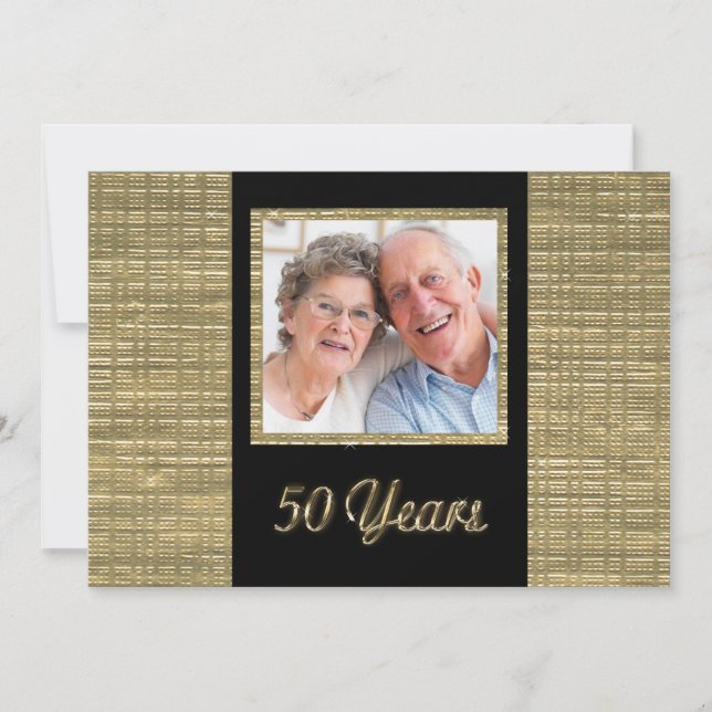 Invitación a 50 años con inserción de fotos (Anverso)