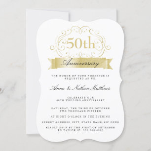 Invitación a 50 años de Boda de oro