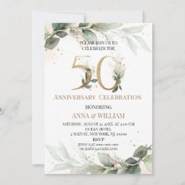 Invitación a 50 años de la Boda de Verdor