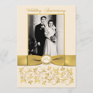 Invitación a 50 años de RIBBON IMPRESO