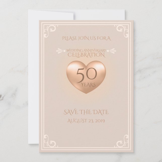 Invitación a 50 años del Soft Pink (Anverso)