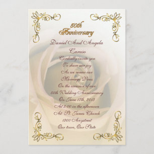 Invitación a 50 años Sepia rosa