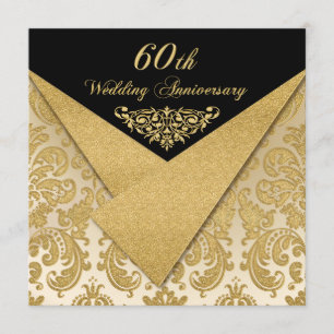 Invitación a 60º aniversario de FAUX Flaps Damask