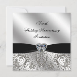 Invitación a 60° aniversario de Boda de diamantes