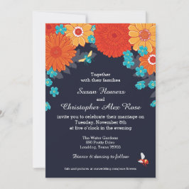 Invitación a abejas y flores