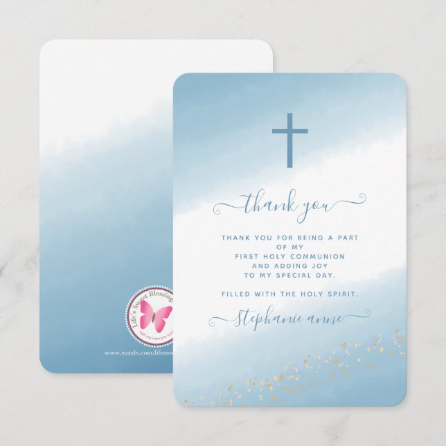 Invitación a acuarela cruzada (Anverso / Reverso)