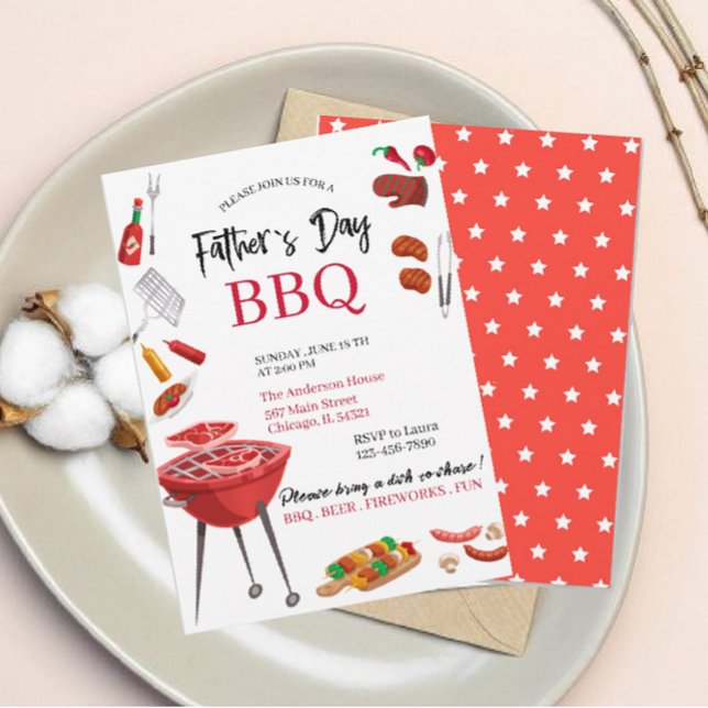 Invitación a acuarela del día de feliz padre (Subido por el creador)