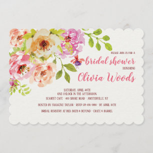 Invitación a acuarela floral #1