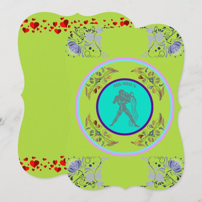 Invitación a acuario (Anverso / Reverso)