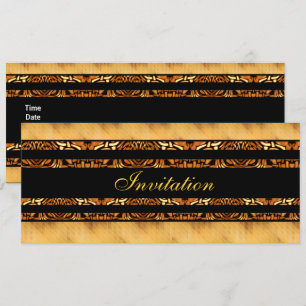 Invitación a África de oro en negro
