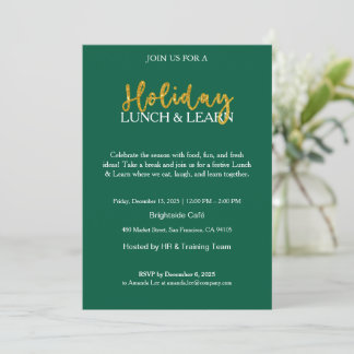 Invitación a Almuerzo y Charla Informativa Navideñ